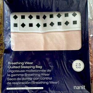 NIB Nanit Quilted Sleeping Bag with Breathing Band Technology